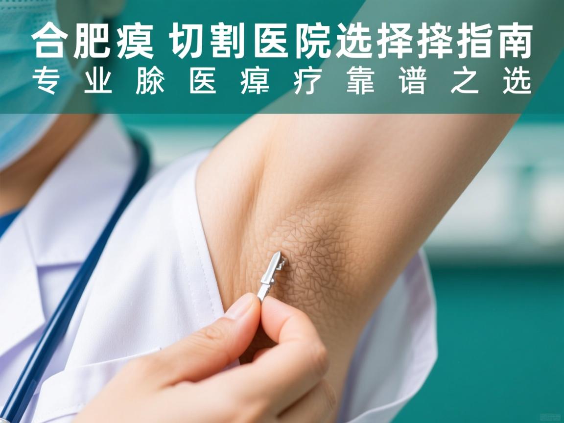 合肥腋臭切割医院选择指南，专业腋臭医疗的靠谱之选