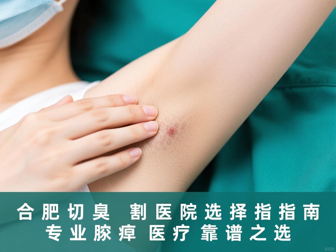 合肥腋臭切割医院选择指南，专业腋臭医疗的靠谱之选