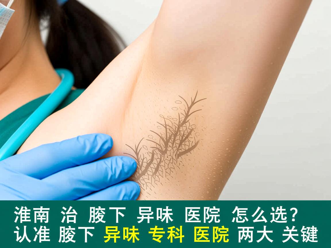 淮南治腋下异味医院怎么选？认准腋下异味专科医院两大关键