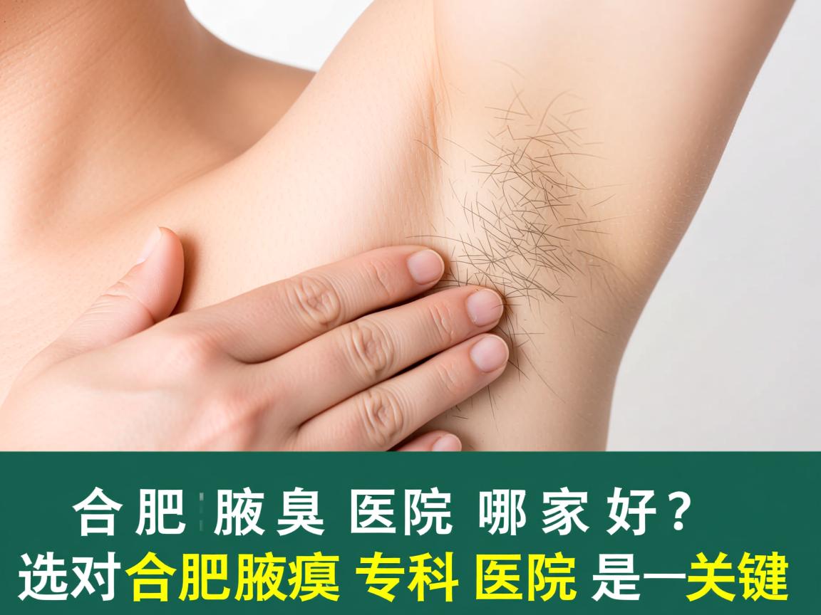 合肥治腋臭医院哪家好？选对合肥腋臭专科医院是关键