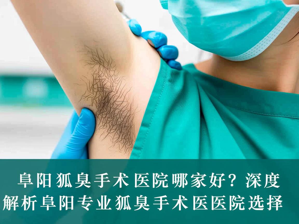 阜阳狐臭手术医院哪家好？深度解析阜阳专业狐臭手术医院选择