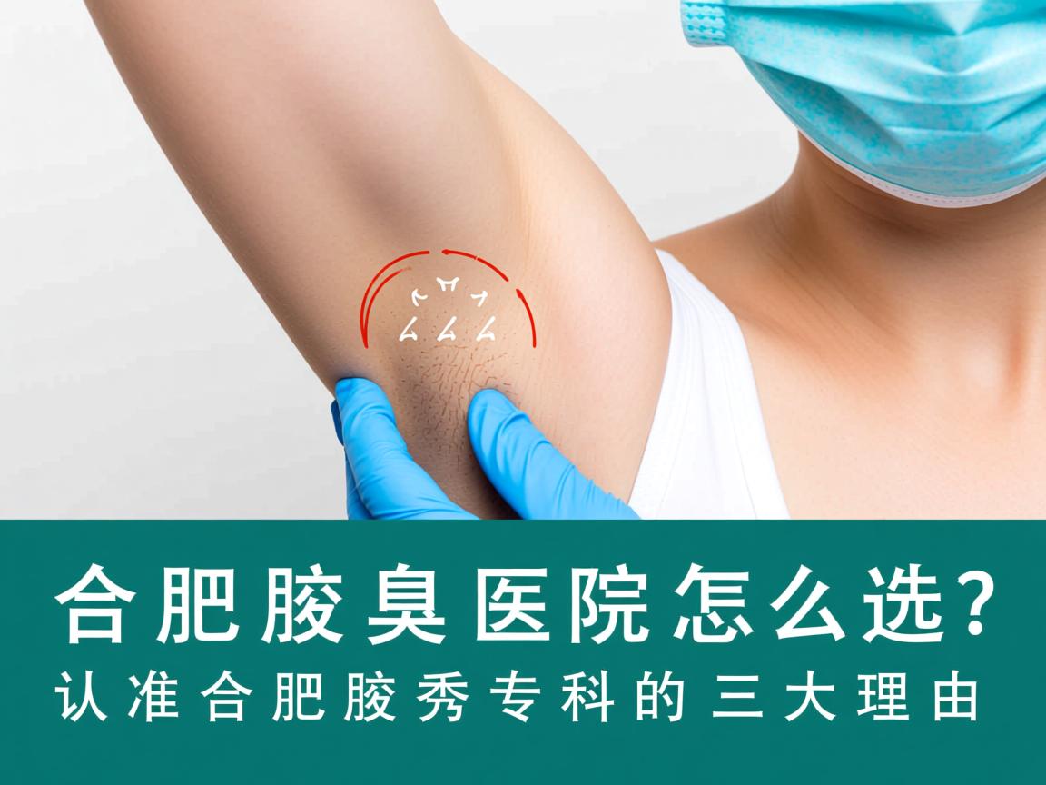 合肥腋臭医院怎么选？认准合肥腋秀专科的三大理由