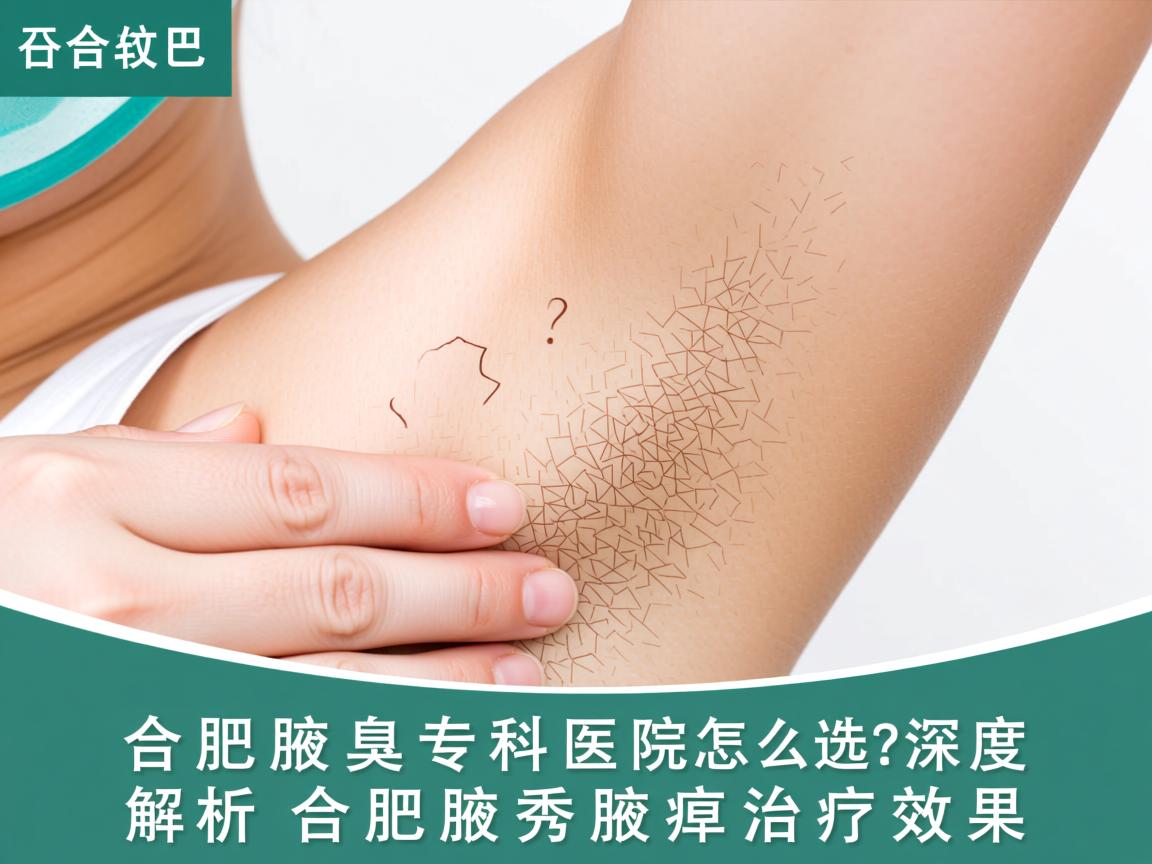 合肥腋臭专科医院怎么选？深度解析合肥腋秀腋臭治疗效果