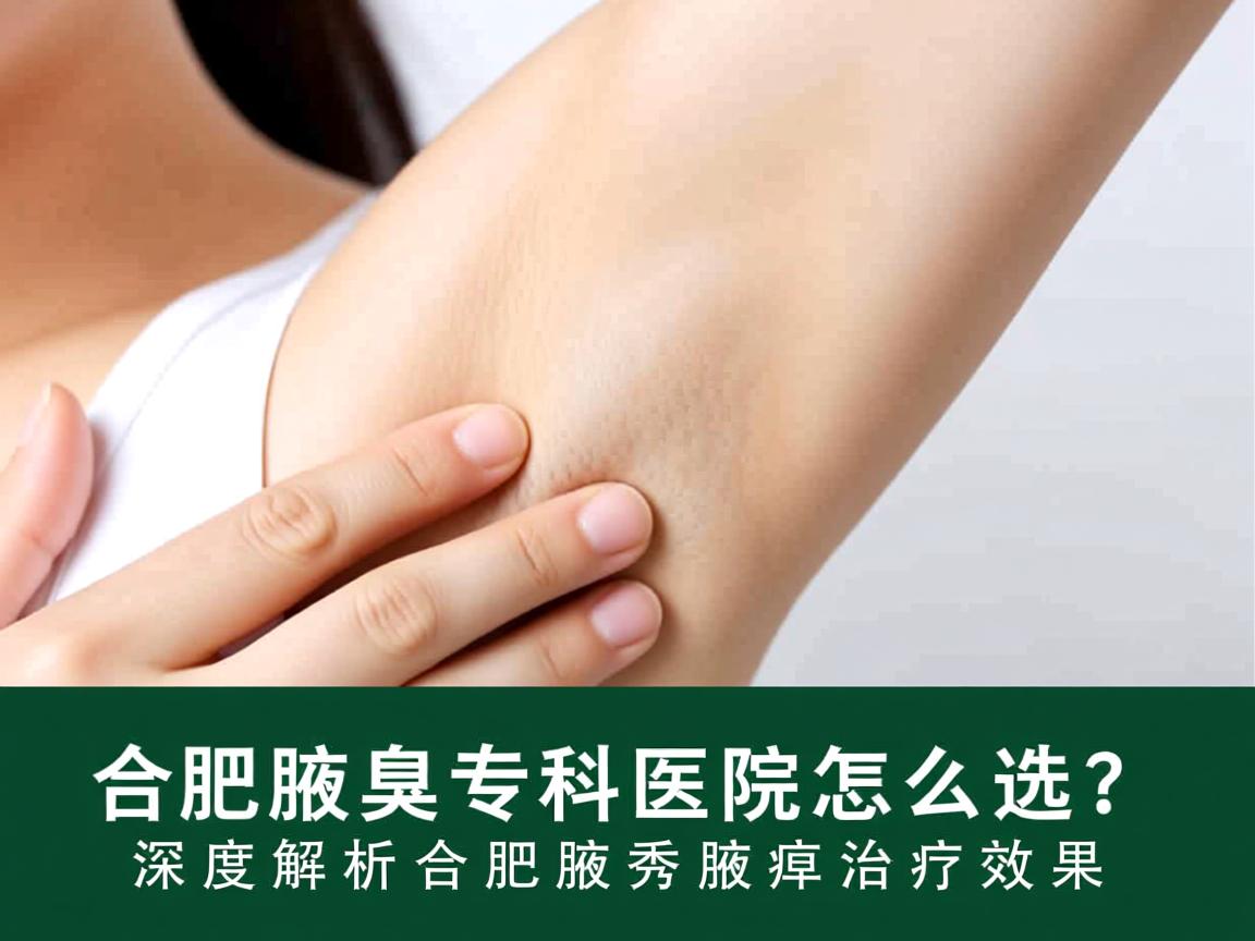 合肥腋臭专科医院怎么选？深度解析合肥腋秀腋臭治疗效果