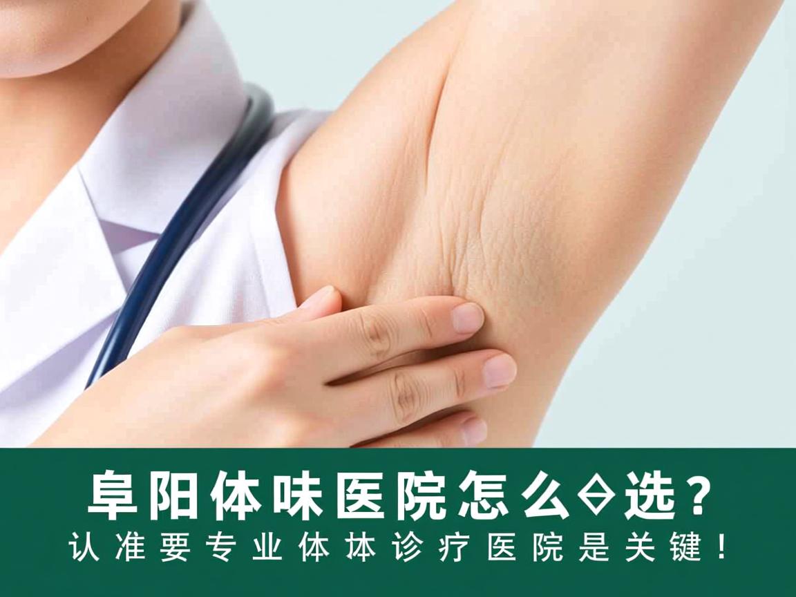 阜阳体味医院怎么选？认准专业体味诊疗医院是关键！