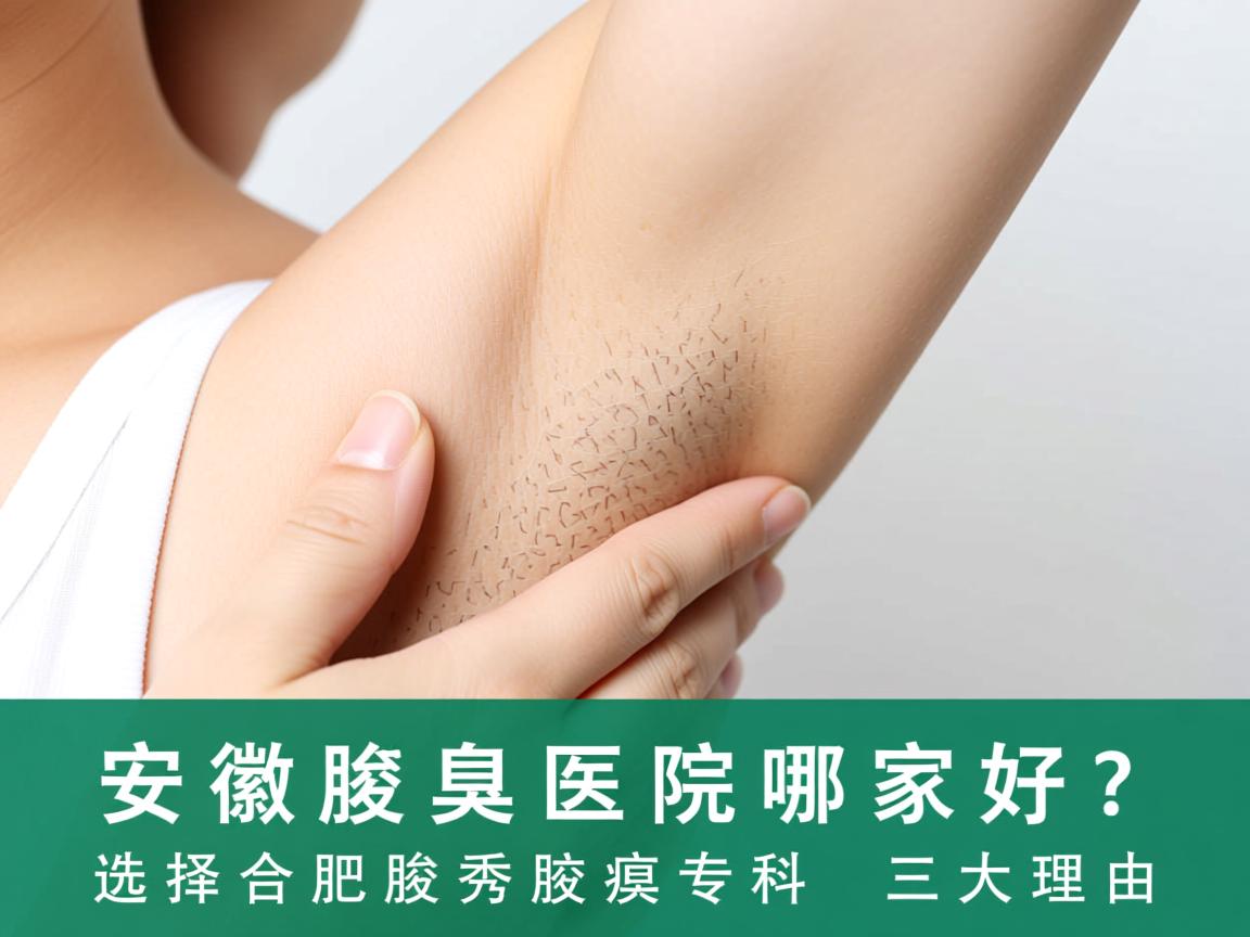 安徽腋臭医院哪家好？选择合肥腋秀腋臭专科的三大理由