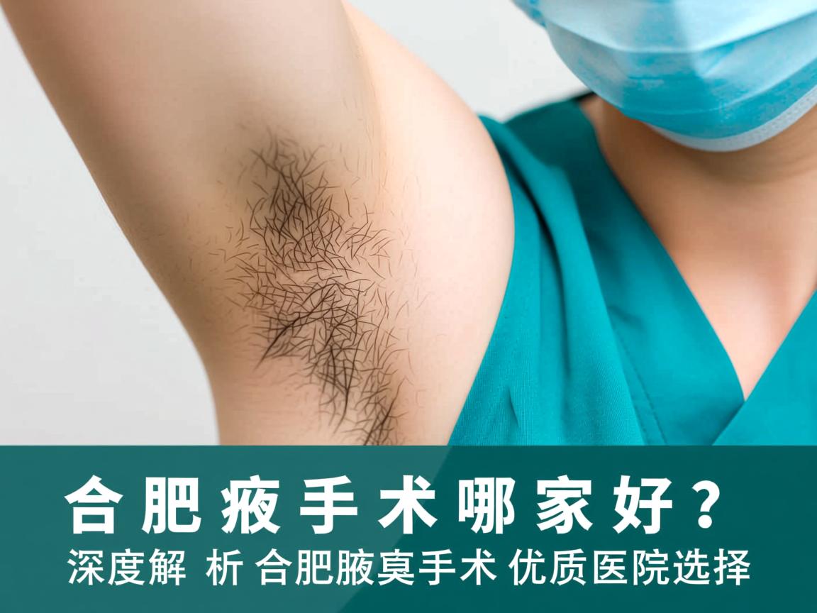 合肥腋臭手术哪家好？深度解析合肥腋臭手术优质医院选择