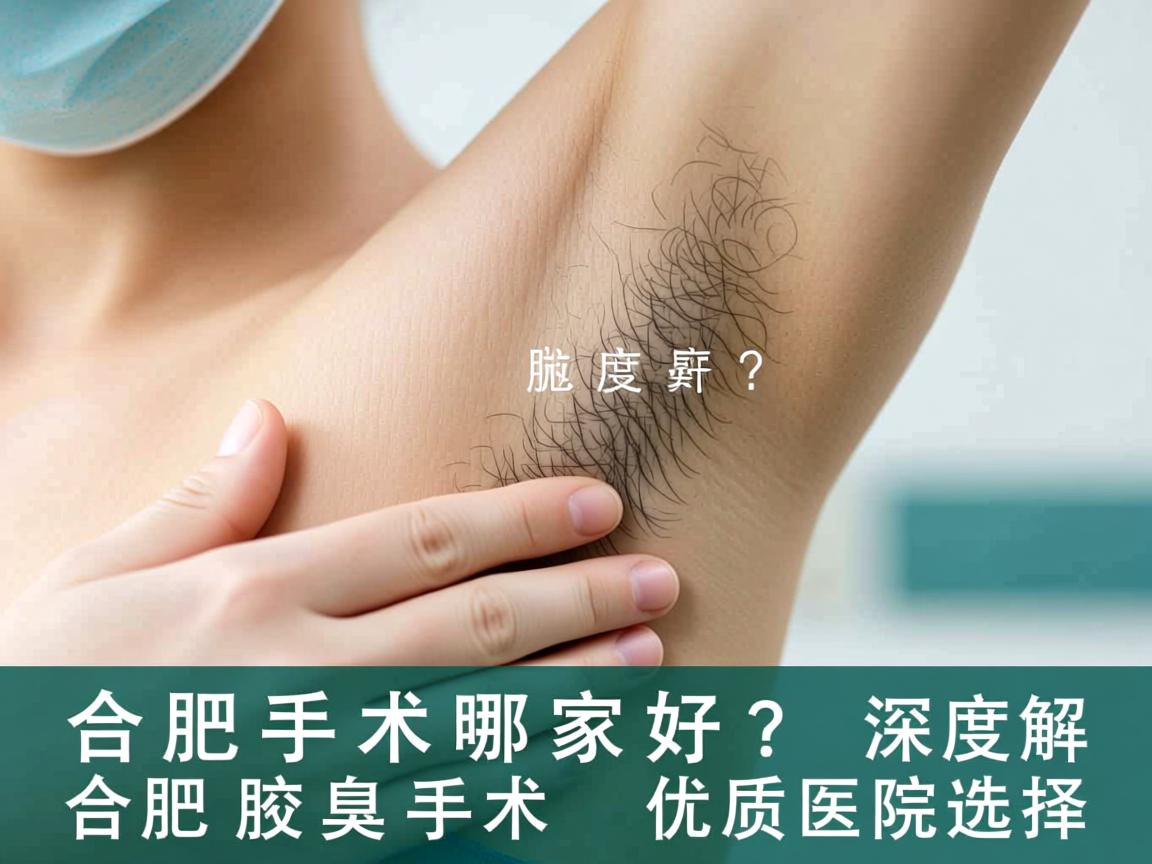 合肥腋臭手术哪家好？深度解析合肥腋臭手术优质医院选择