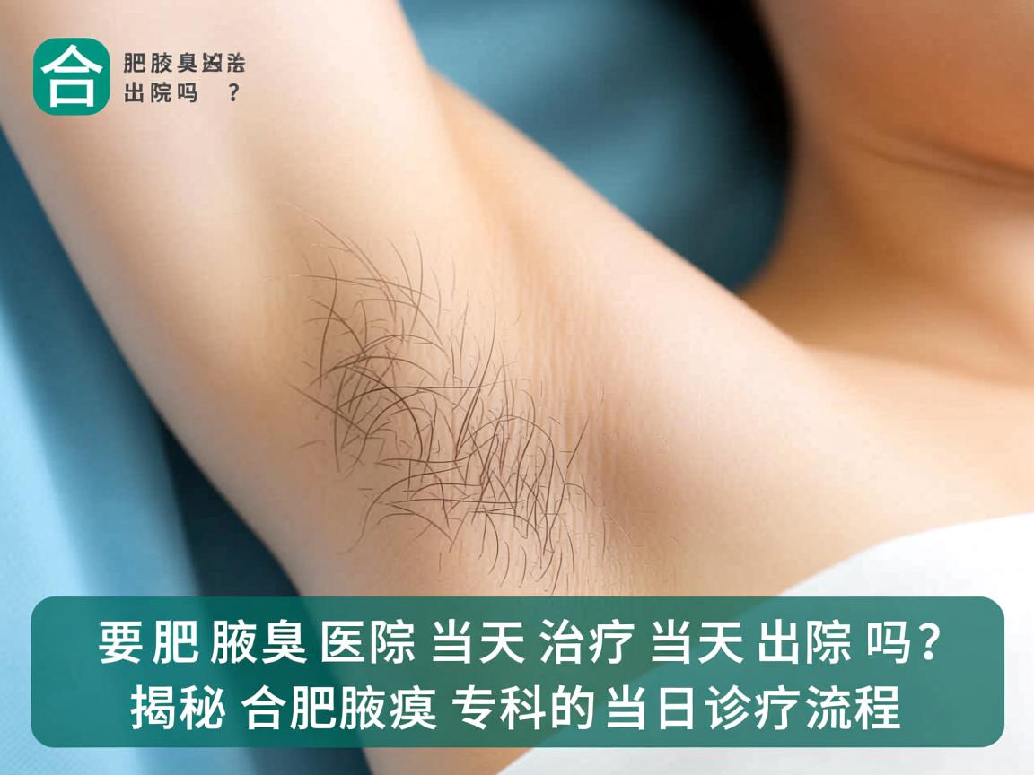 合肥腋臭医院当天治疗当天出院吗？揭秘合肥腋臭专科的当日诊疗流程