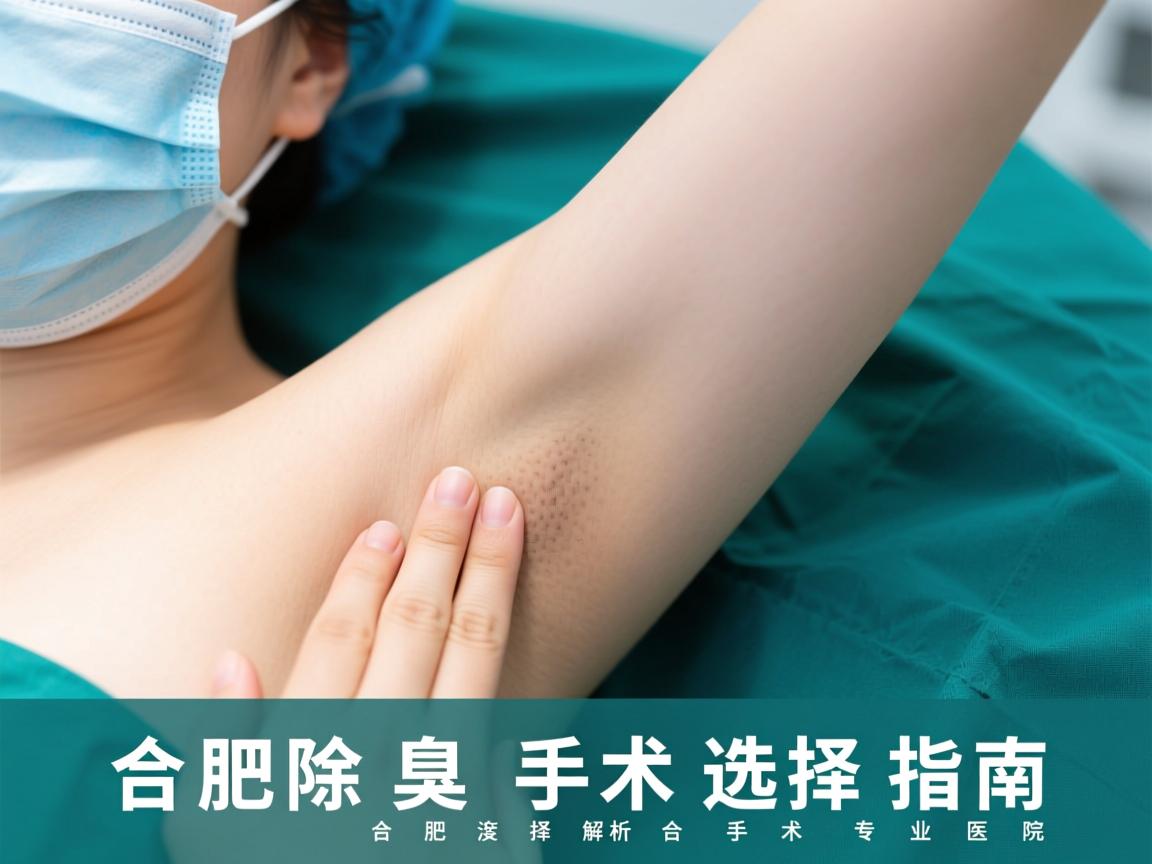 合肥除腋臭手术选择指南，深度解析合肥除腋臭手术专业医院