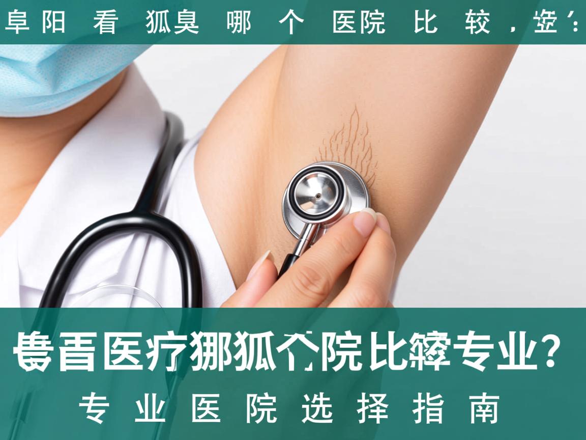 阜阳看狐臭哪个医院比较专业？专业医院选择指南