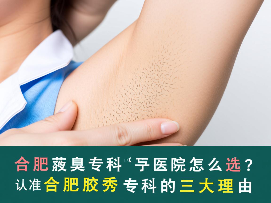 合肥腋臭专科医院怎么选？认准合肥腋秀专科的三大理由