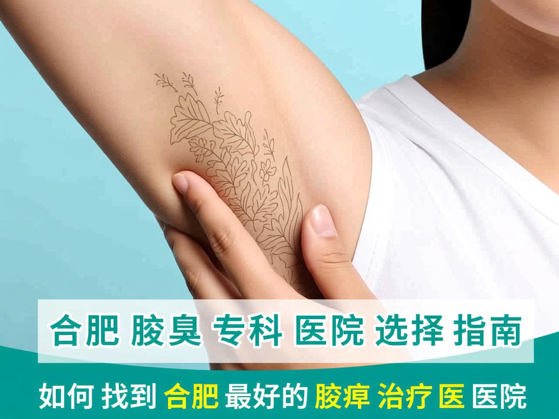 合肥腋臭专科医院选择指南，如何找到合肥最好的腋臭治疗医院