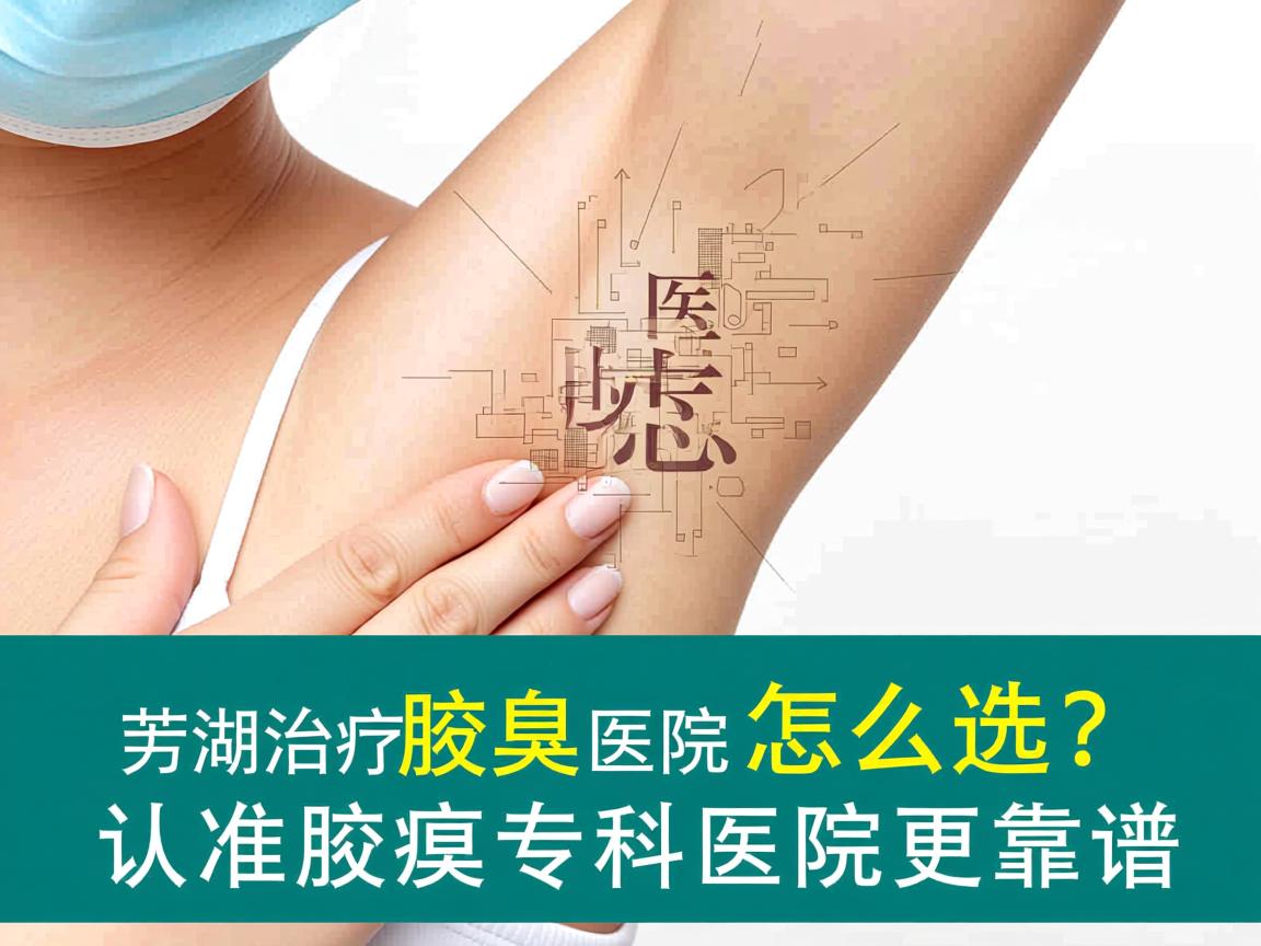 芜湖治疗腋臭医院怎么选？认准腋臭专科医院更靠谱