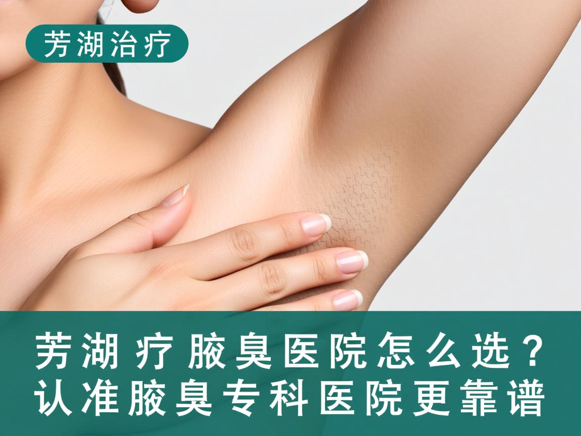 芜湖治疗腋臭医院怎么选？认准腋臭专科医院更靠谱