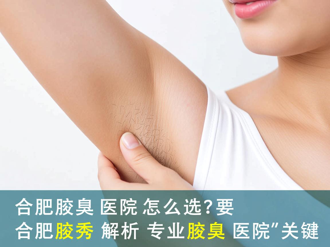 合肥腋臭医院怎么选？合肥腋秀解析专业腋臭医院的关键