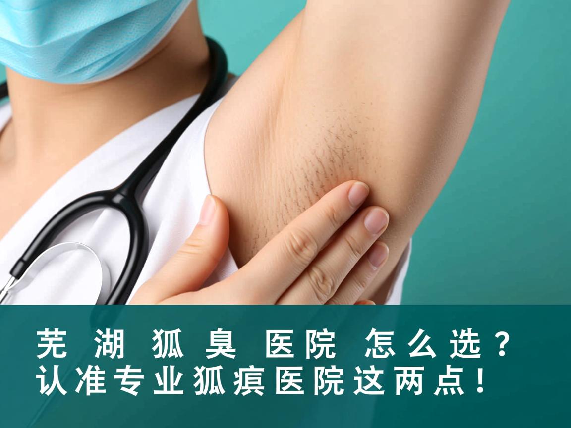芜湖狐臭医院怎么选？认准专业狐臭医院这两点！