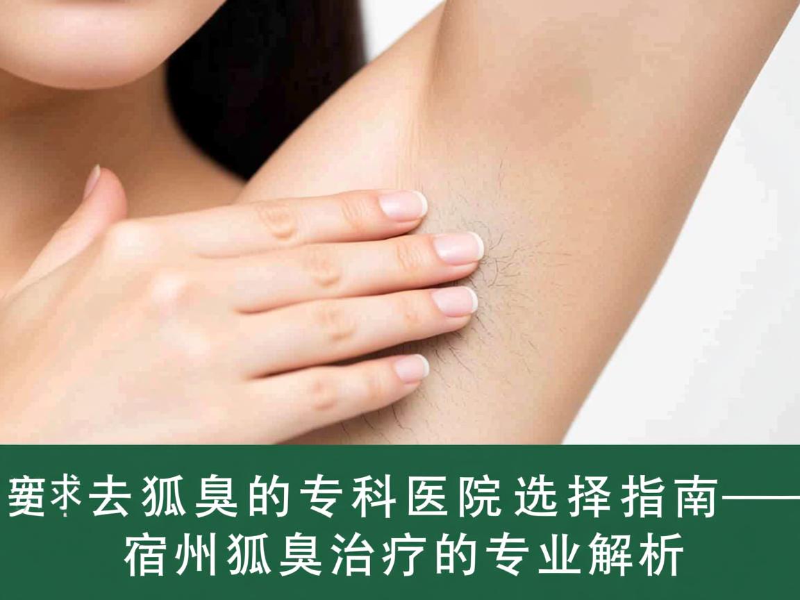 宿州去狐臭的专科医院选择指南—宿州狐臭治疗的专业解析