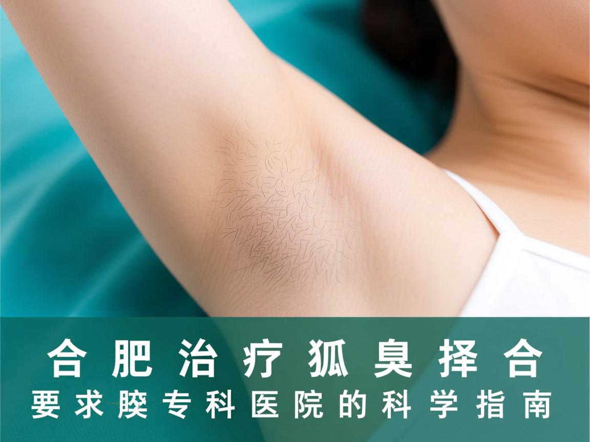 在合肥治疗狐臭，选择合肥腋臭专科医院的科学指南
