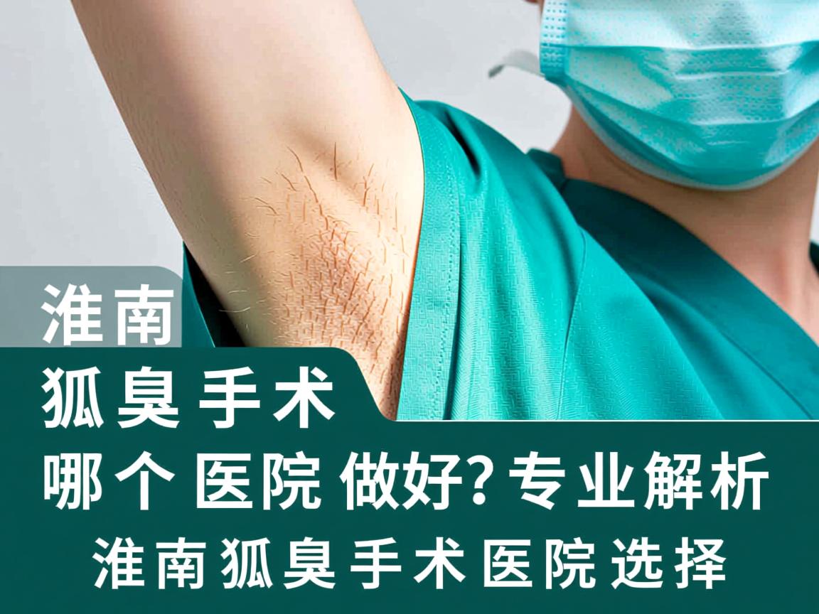 淮南狐臭手术哪个医院做的好？专业解析淮南狐臭手术医院选择