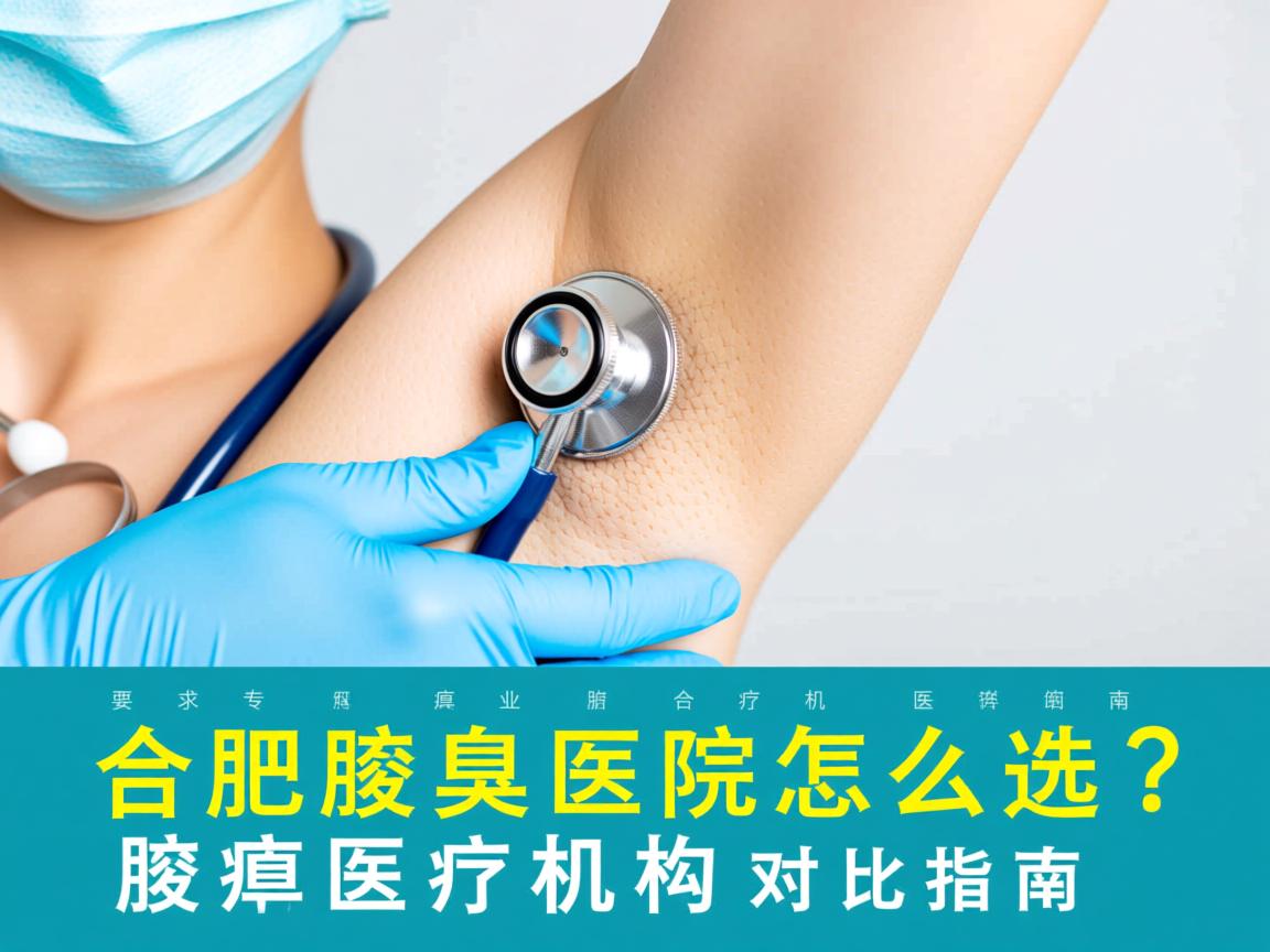 合肥腋臭医院怎么选？合肥专业腋臭医疗机构对比指南