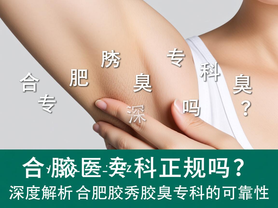 合肥腋秀腋臭专科正规吗？深度解析合肥腋秀腋臭专科的可靠性