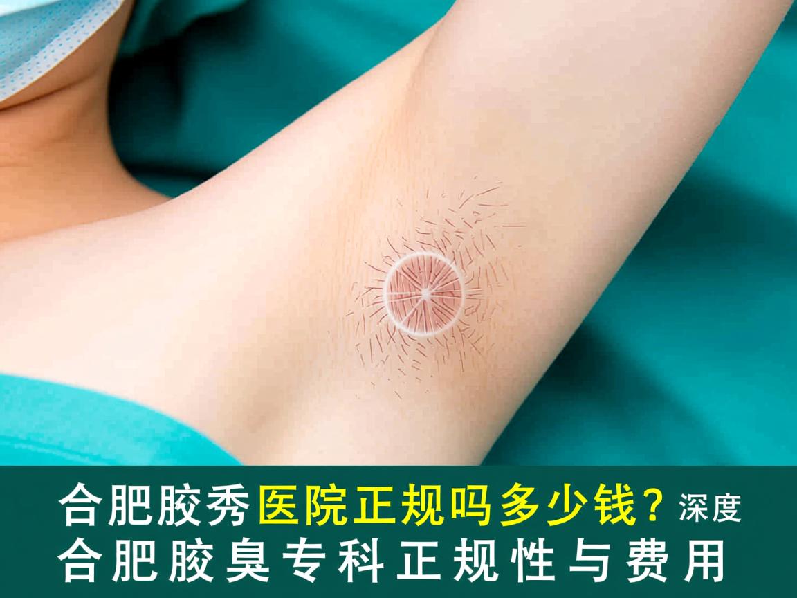 合肥腋秀医院正规吗多少钱？深度解析合肥腋臭专科正规性与费用