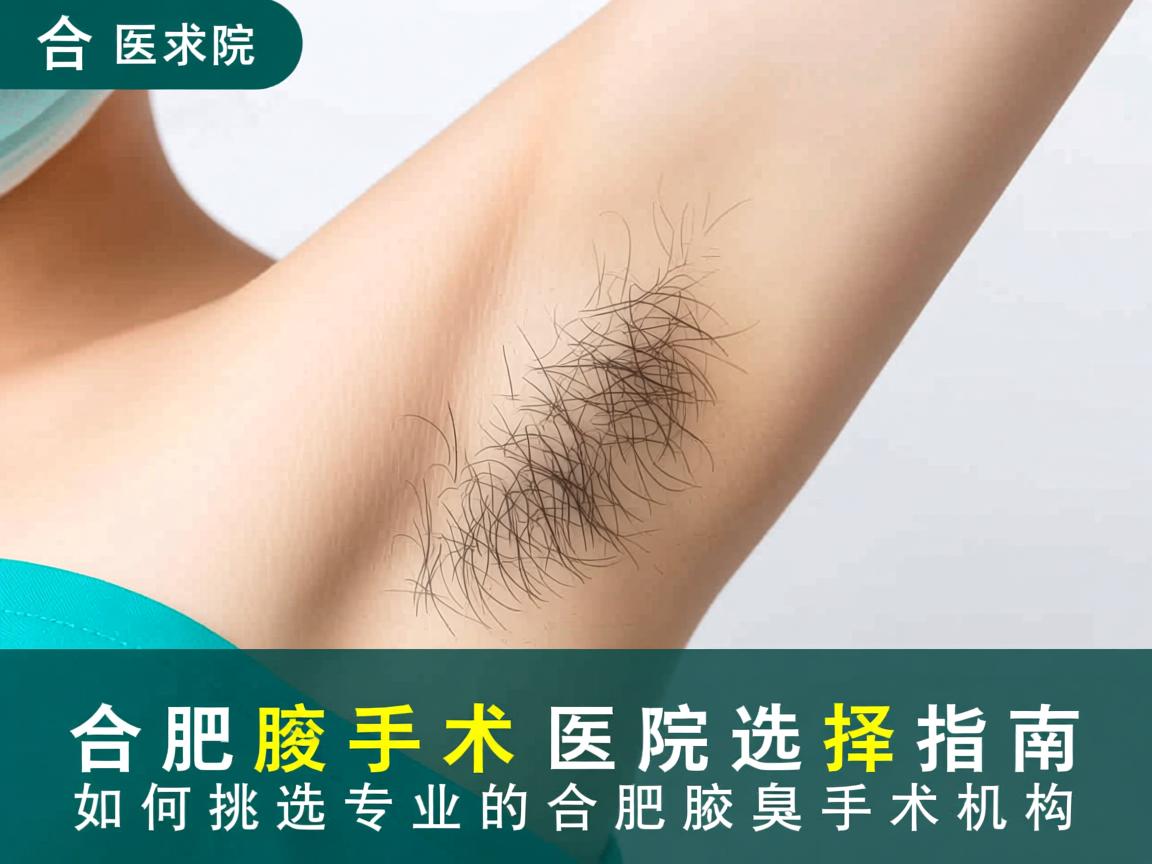 合肥腋臭手术医院选择指南，如何挑选专业的合肥腋臭手术机构