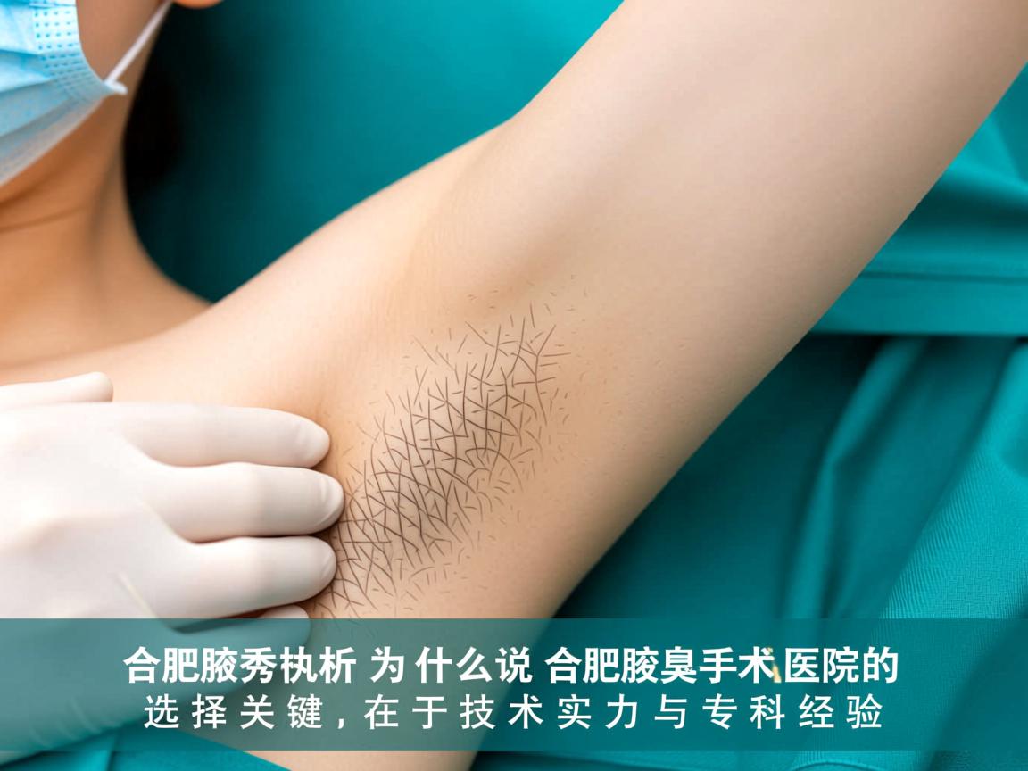 合肥腋秀解析，为什么说合肥腋臭手术医院的选择关键在于技术实力与专科经验