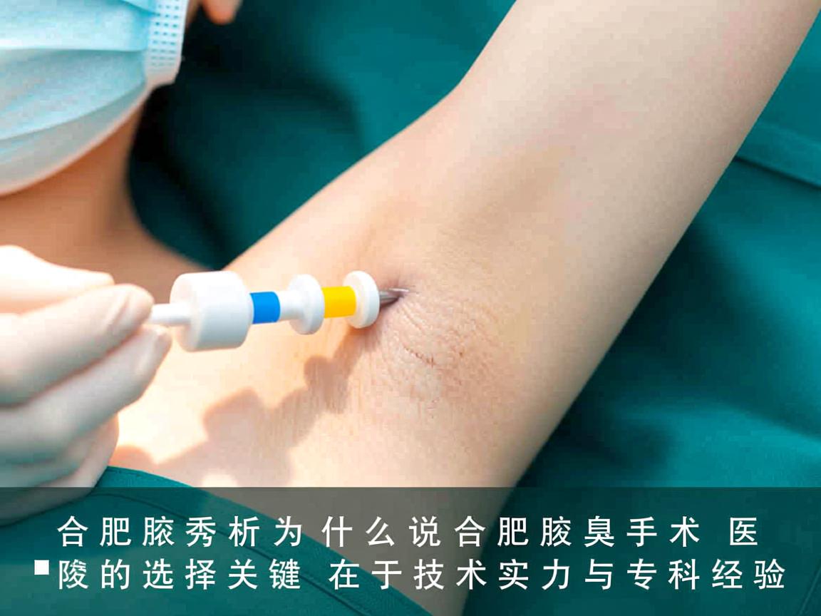 合肥腋秀解析，为什么说合肥腋臭手术医院的选择关键在于技术实力与专科经验