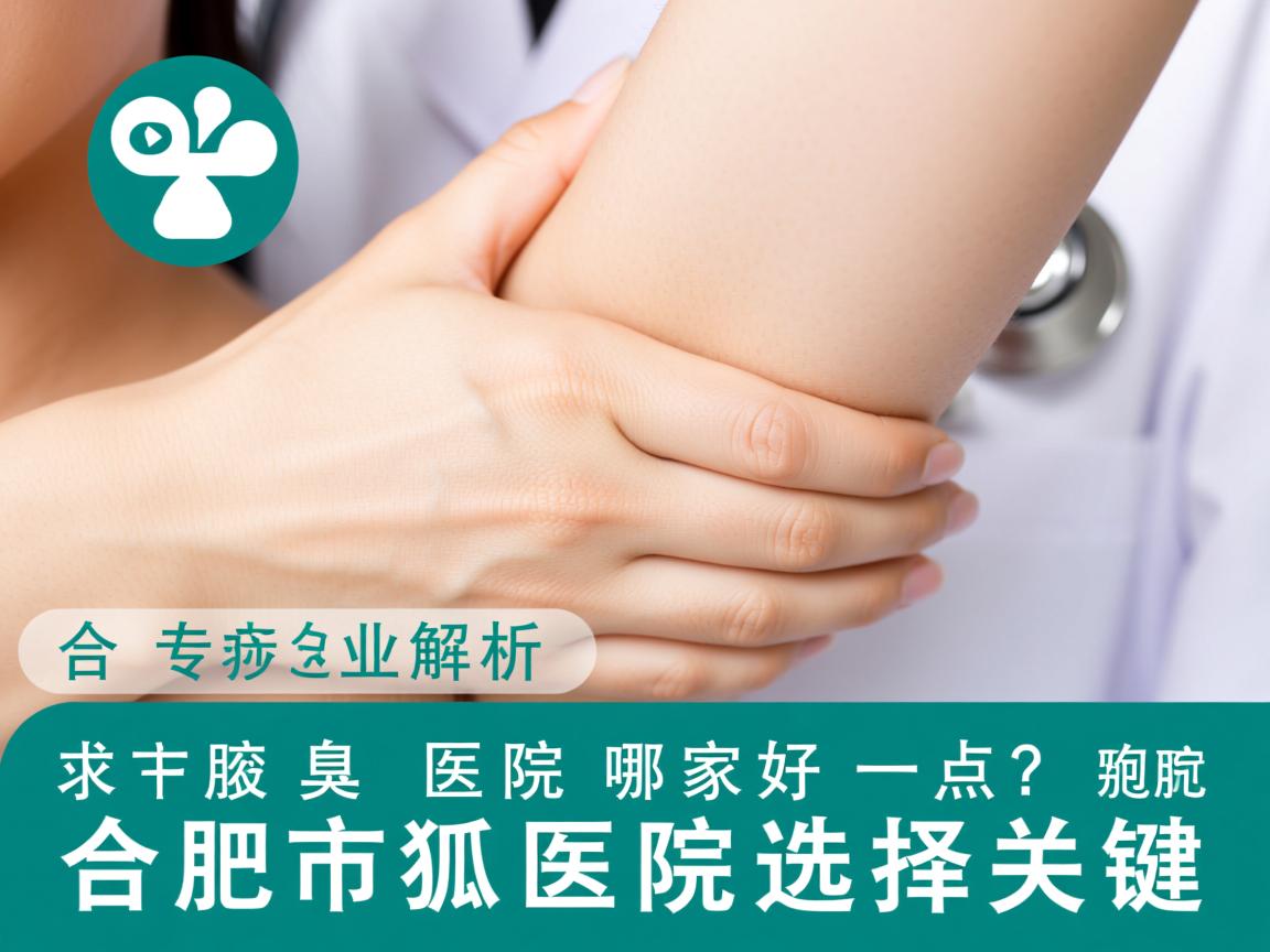 合肥腋臭医院哪家好一点？专业解析合肥市狐臭医院选择关键