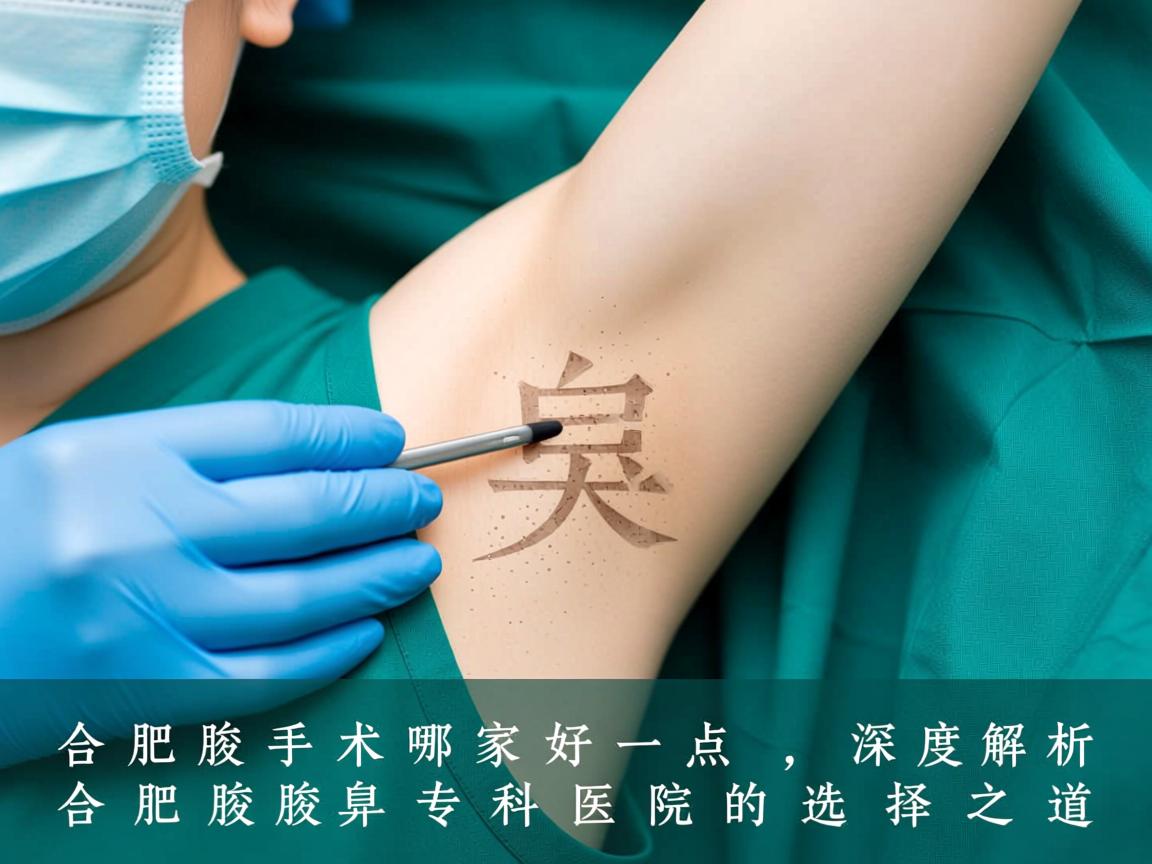 合肥腋臭手术哪家好一点，深度解析合肥腋臭专科医院的选择之道