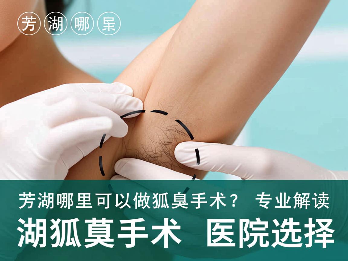 芜湖哪里可以做狐臭手术？专业解读芜湖狐臭手术的医院选择
