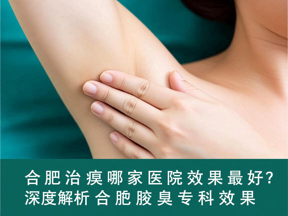 在合肥治疗腋臭哪家医院效果最好？深度解析合肥腋秀腋臭专科效果