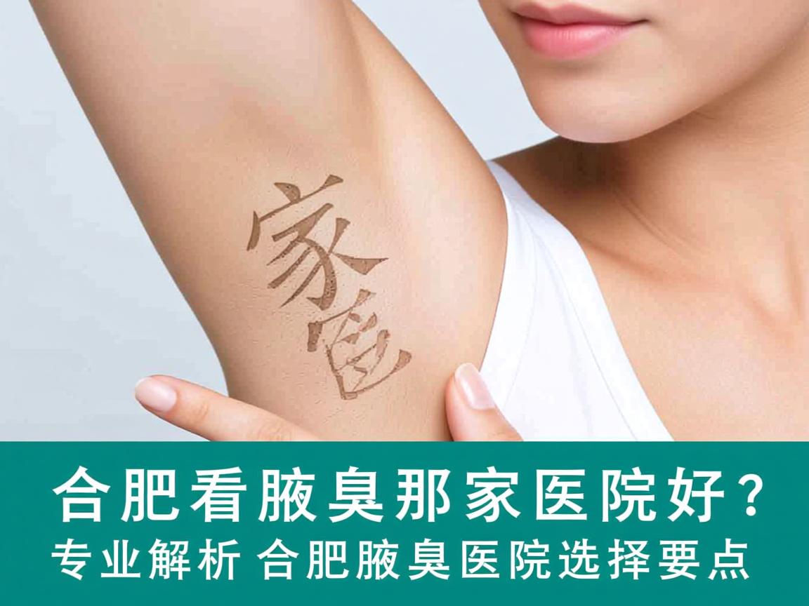 合肥看腋臭那家医院好？专业解析合肥腋臭医院选择要点