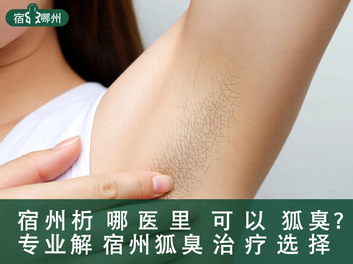 宿州哪里可以治疗狐臭？专业解析宿州狐臭治疗选择