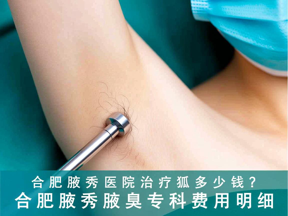 合肥腋秀医院治疗狐臭多少钱？解析合肥腋秀腋臭专科费用明细