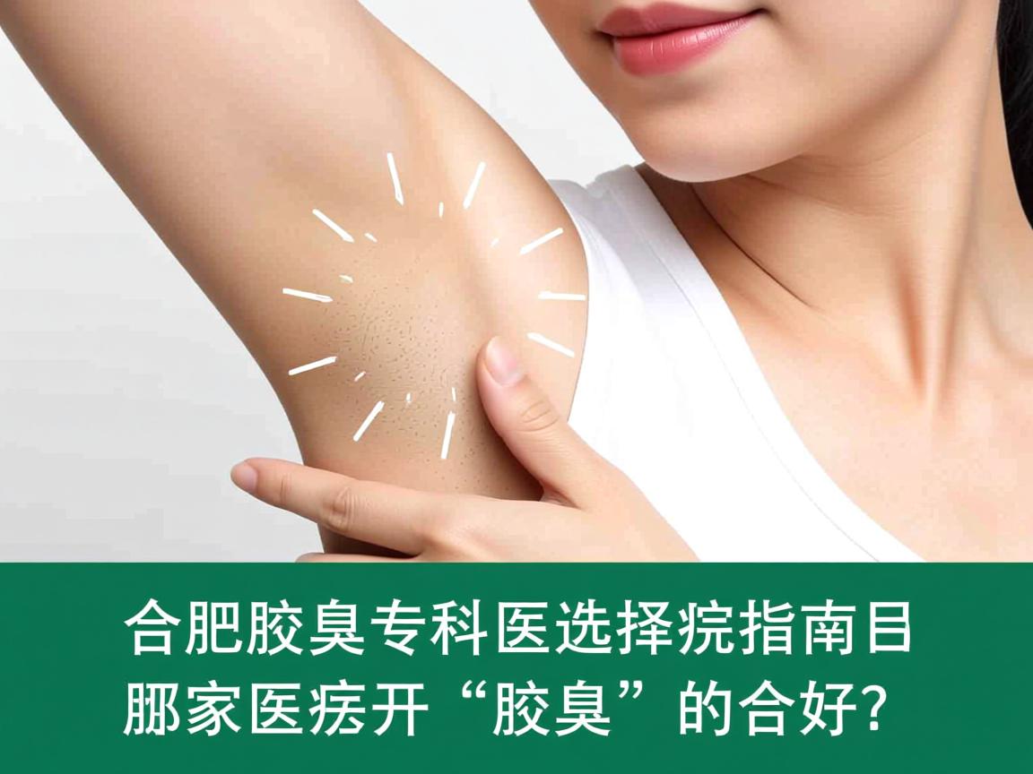 合肥腋臭专科医院选择指南，合肥哪家医院开腋臭的好？