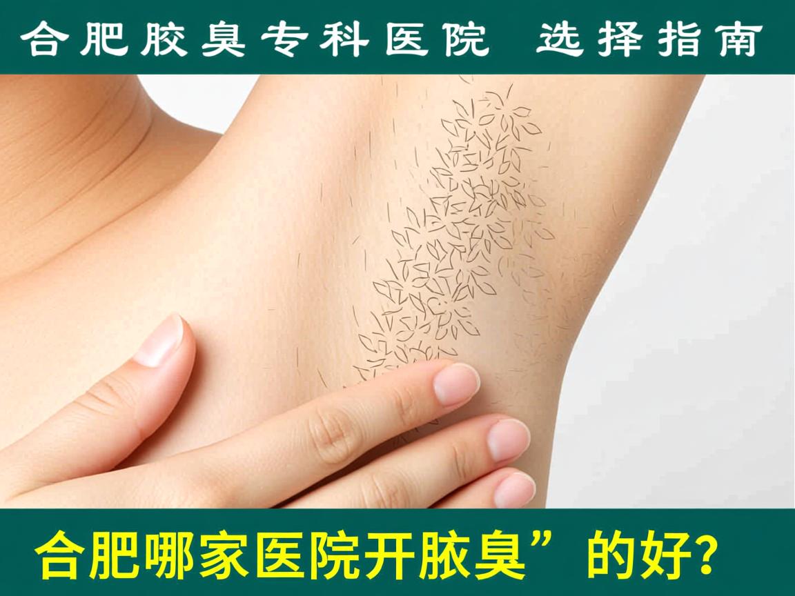 合肥腋臭专科医院选择指南，合肥哪家医院开腋臭的好？
