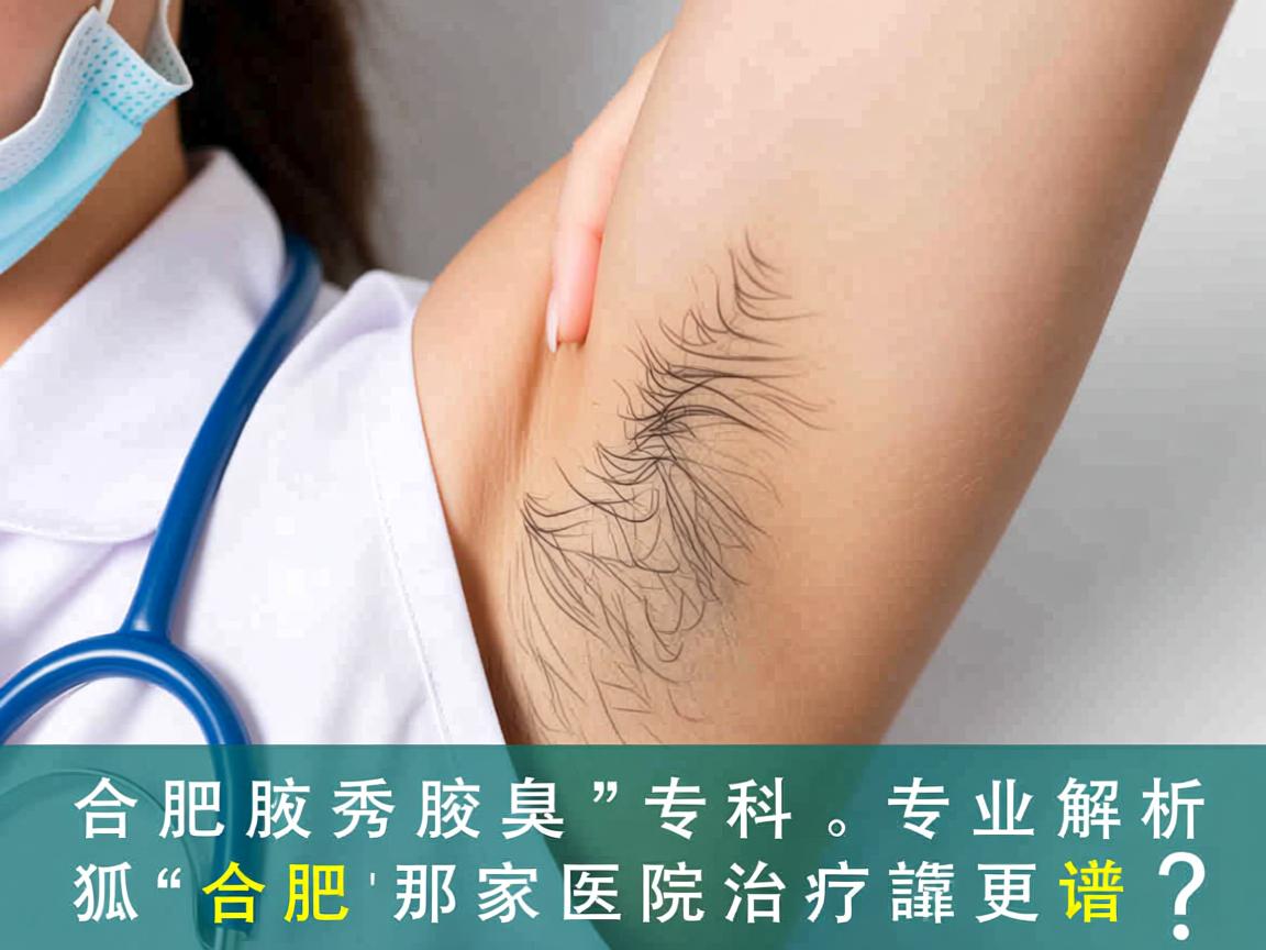 合肥腋秀腋臭专科，专业解析狐臭在合肥那家医院治疗更靠谱？