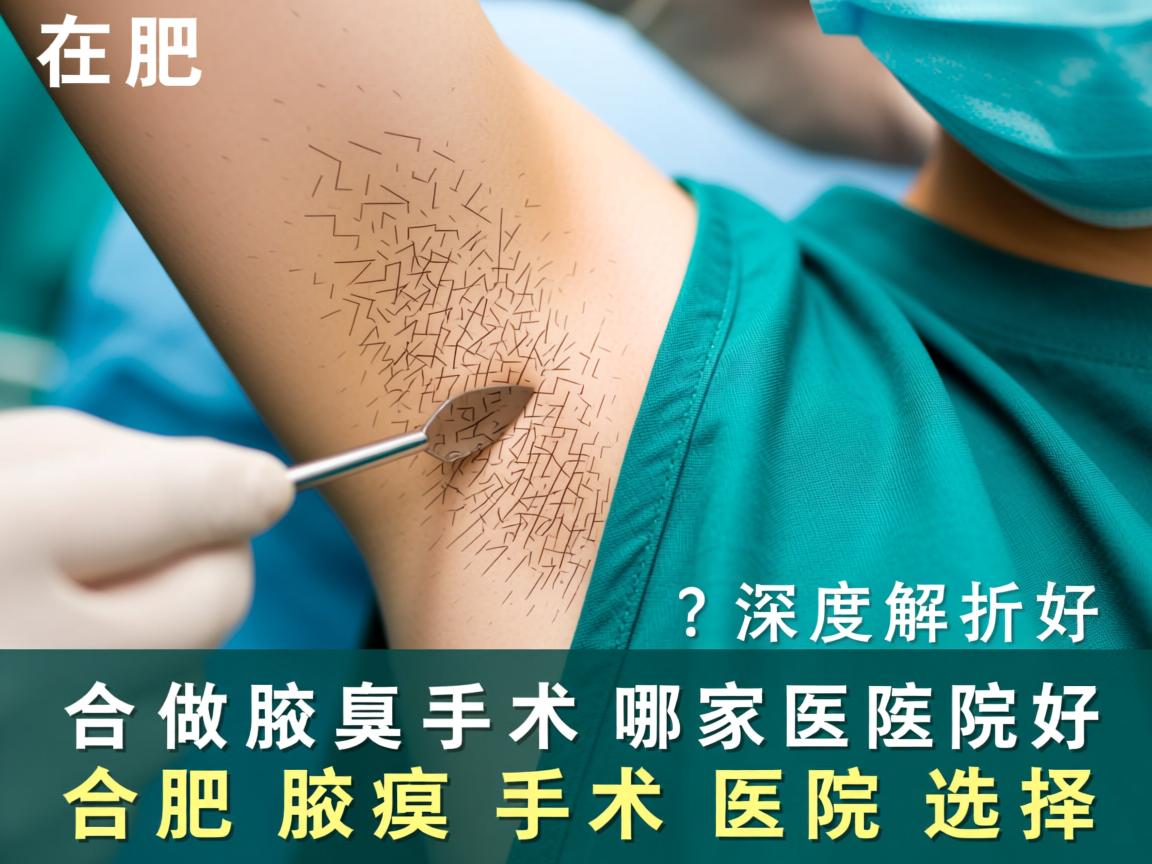 在合肥做腋臭手术哪家医院好？深度解析合肥腋臭手术医院选择