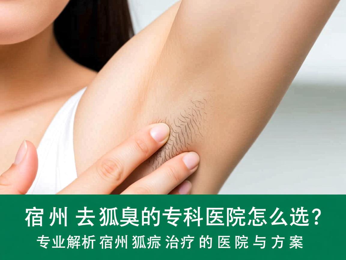 宿州去狐臭的专科医院怎么选？专业解析宿州狐臭治疗的医院与方案