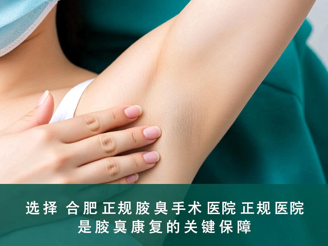 选择合肥正规腋臭手术医院，正规医院是腋臭康复的关键保障