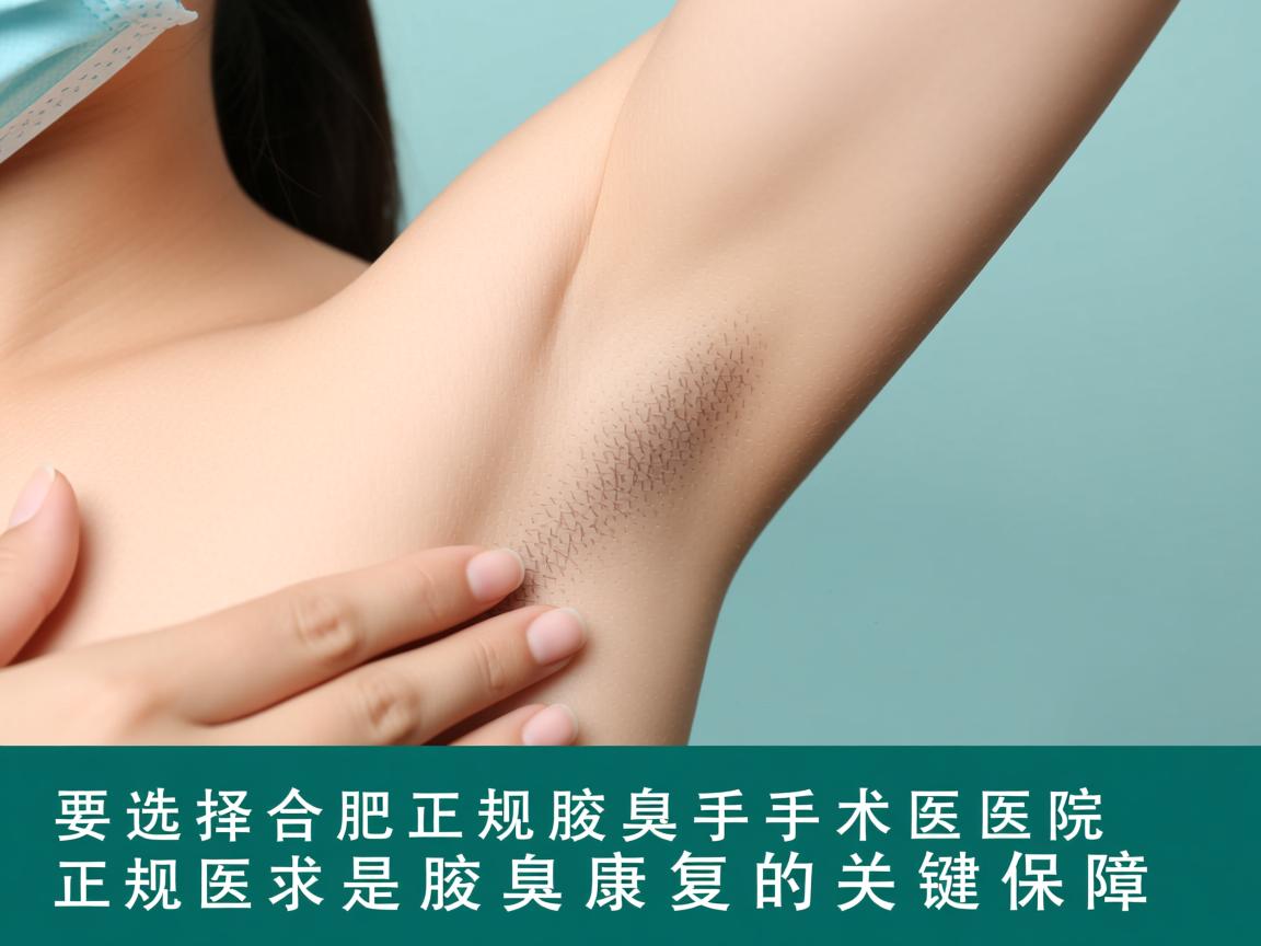 选择合肥正规腋臭手术医院，正规医院是腋臭康复的关键保障