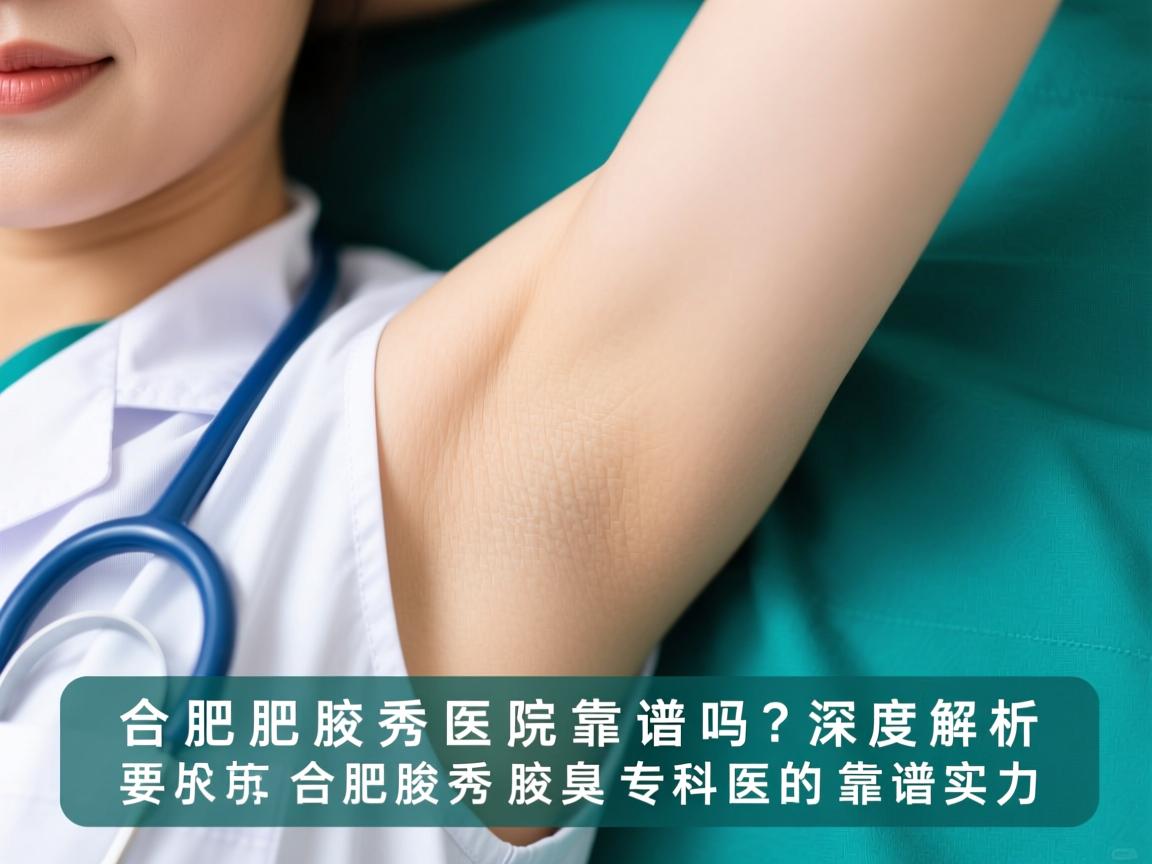合肥腋秀医院靠谱吗？深度解析合肥腋秀腋臭专科的靠谱实力