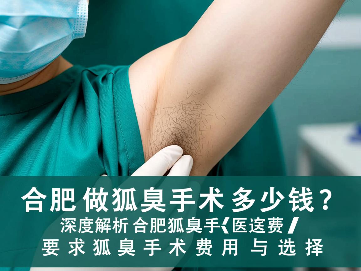 合肥做狐臭手术多少钱？深度解析合肥狐臭手术费用与选择