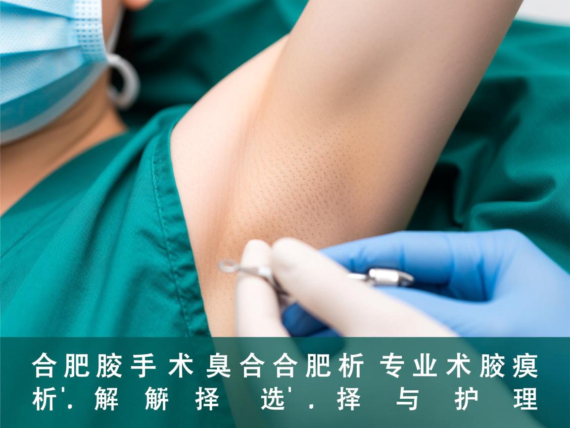 合肥腋臭手术，专业解析合肥腋臭手术的选择与护理