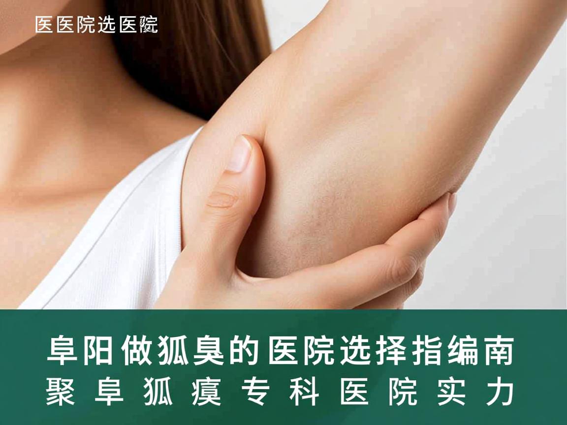 阜阳做狐臭的医院选择指南，聚焦阜阳狐臭专科医院实力