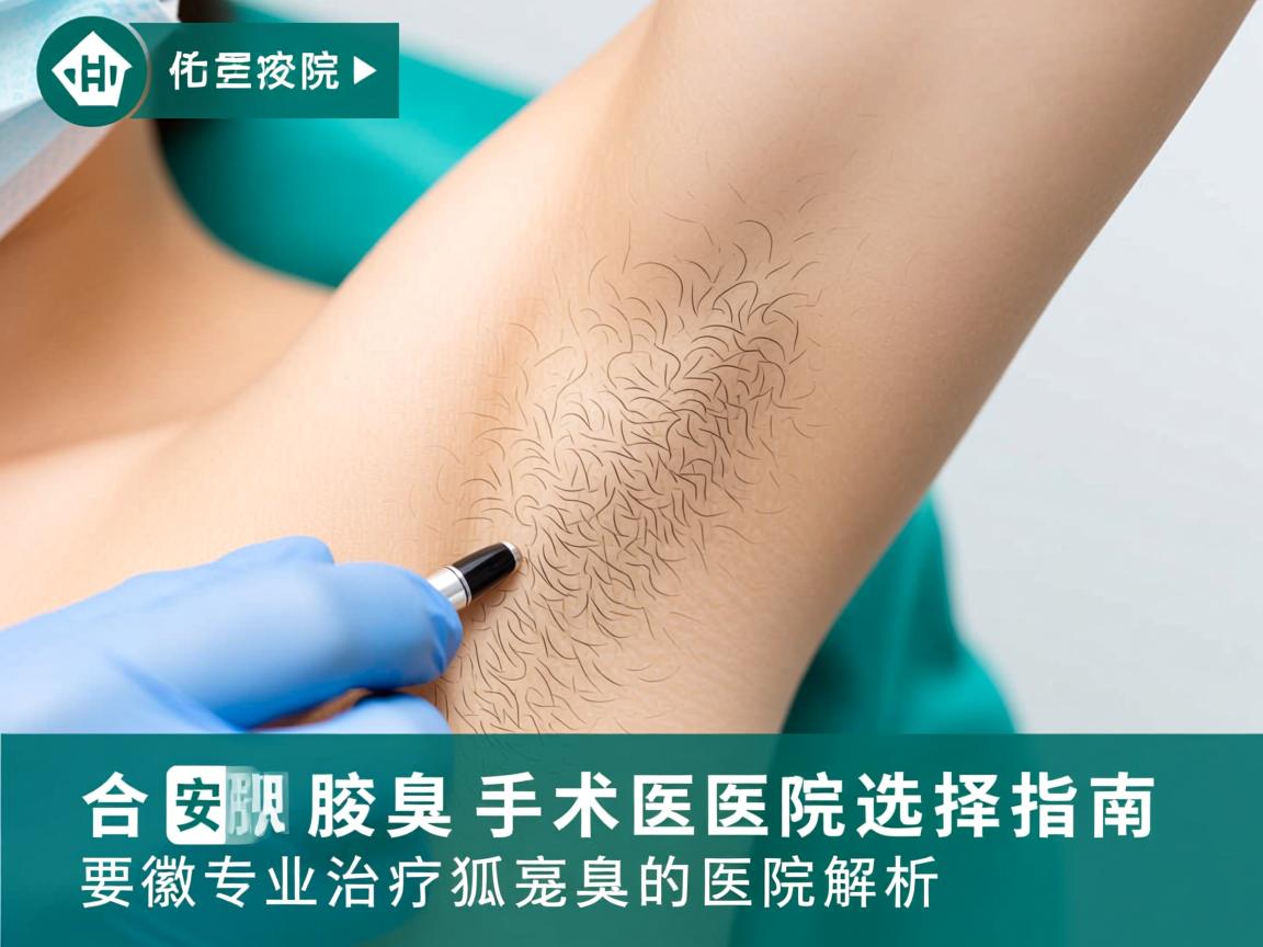 合肥腋臭手术医院选择指南，安徽专业治疗狐臭的医院解析