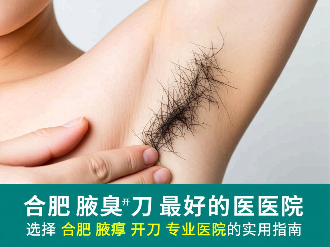 合肥腋臭开刀最好的医院，选择合肥腋臭开刀专业医院的实用指南
